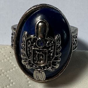 Costume Ring, size 10, dark blue